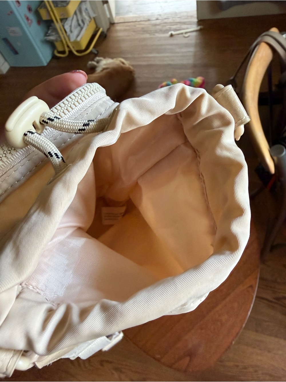 BEIS Cream Crossbody Water Bottle Holder Bag - Picture 4 of 5